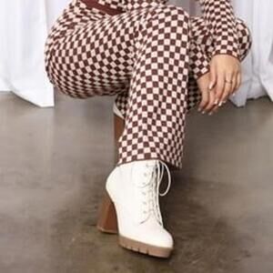 Know Every Word Lug Sole Booties - Ivory
